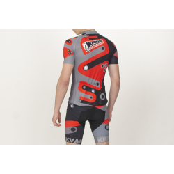 Pantaloni ciclism Kerekvar PRO rosu