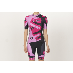 Tricou ciclism cu mânecă scurtă KEREKVAR EXPERT pink