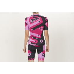 Tricou ciclism cu mânecă scurtă KEREKVAR EXPERT pink