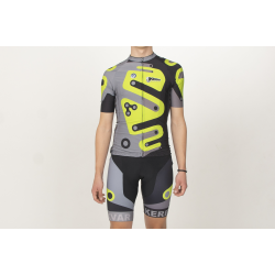 Tricou ciclism cu mânecă scurtă KEREKVAR EXPERT verde