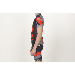 Tricou ciclism cu mânecă scurtă KEREKVAR STANDARD roşu